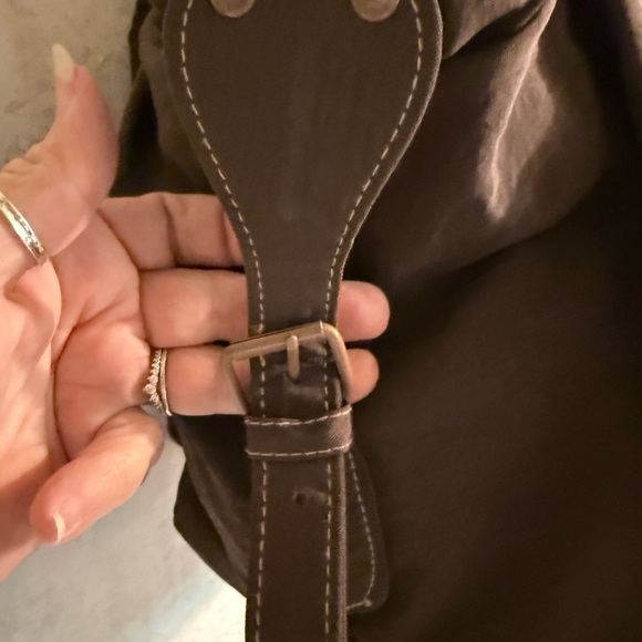 Adolfo Casa Brava Canvas Dark Brown Travel Duffel Bag for Men, Holds A Lot! - Picture 8 of 13